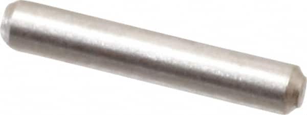 Value Collection - 1/16" Diam x 3/8" Pin Length 316 Stainless Steel Standard Dowel Pin - Bright Finish, 2 Beveled End - Exact Tooling