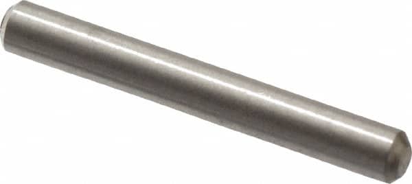 Value Collection - 1/16" Diam x 1/2" Pin Length 316 Stainless Steel Standard Dowel Pin - Bright Finish, 2 Beveled End - Exact Tooling