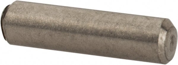 Value Collection - 3/32" Diam x 3/8" Pin Length 316 Stainless Steel Standard Dowel Pin - Bright Finish, 2 Beveled End - Exact Tooling