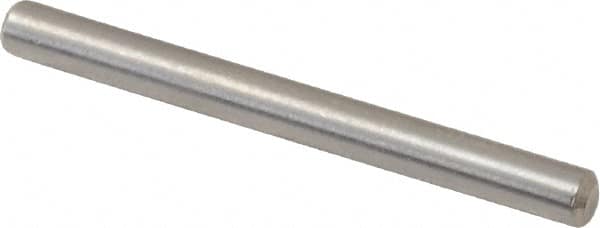 Value Collection - 3/32" Diam x 1" Pin Length 316 Stainless Steel Standard Dowel Pin - Bright Finish, 2 Beveled End - Exact Tooling