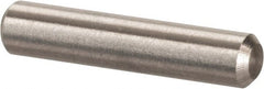 Value Collection - 1/8" Diam x 5/8" Pin Length 316 Stainless Steel Standard Dowel Pin - Bright Finish, 2 Beveled End - Exact Tooling