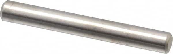 Value Collection - 1/8" Diam x 1" Pin Length 316 Stainless Steel Standard Dowel Pin - Bright Finish, 2 Beveled End - Exact Tooling