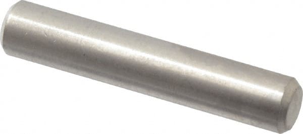 Value Collection - 3/16" Diam x 1" Pin Length 316 Stainless Steel Standard Dowel Pin - Bright Finish, 2 Beveled End - Exact Tooling