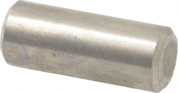 Value Collection - 1/4" Diam x 5/8" Pin Length 316 Stainless Steel Standard Dowel Pin - Bright Finish, 2 Beveled End - Exact Tooling