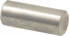 Value Collection - 1/4" Diam x 5/8" Pin Length 316 Stainless Steel Standard Dowel Pin - Bright Finish, 2 Beveled End - Exact Tooling