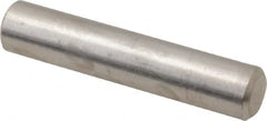 Value Collection - 1/4" Diam x 1-1/4" Pin Length 316 Stainless Steel Standard Dowel Pin - Bright Finish, 2 Beveled End - Exact Tooling