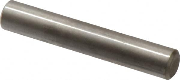 Value Collection - 1/4" Diam x 1-1/2" Pin Length 316 Stainless Steel Standard Dowel Pin - Bright Finish, 2 Beveled End - Exact Tooling