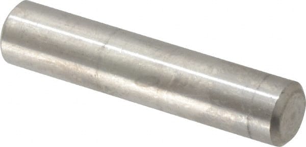 Value Collection - 5/16" Diam x 1-1/2" Pin Length 316 Stainless Steel Standard Dowel Pin - Bright Finish, 2 Beveled End - Exact Tooling