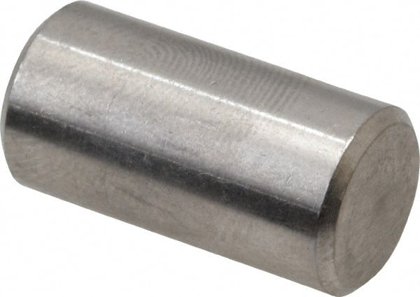 Value Collection - 3/8" Diam x 3/4" Pin Length 316 Stainless Steel Standard Dowel Pin - Bright Finish, 2 Beveled End - Exact Tooling