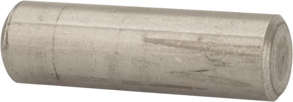 Value Collection - 3/8" Diam x 1-1/4" Pin Length 316 Stainless Steel Standard Dowel Pin - Bright Finish, 2 Beveled End - Exact Tooling
