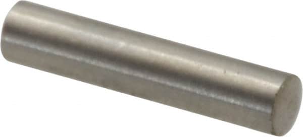 Value Collection - 3mm Diam x 14mm Pin Length 316 Stainless Steel Standard Dowel Pin - Bright Finish, 1 Rounded End - Exact Tooling