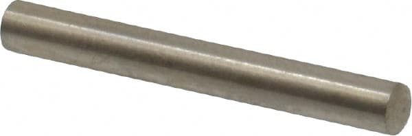 Value Collection - 3mm Diam x 24mm Pin Length 316 Stainless Steel Standard Dowel Pin - Bright Finish, 1 Rounded End - Exact Tooling