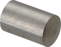 Value Collection - 4mm Diam x 6mm Pin Length 316 Stainless Steel Standard Dowel Pin - Bright Finish, 1 Rounded End - Exact Tooling