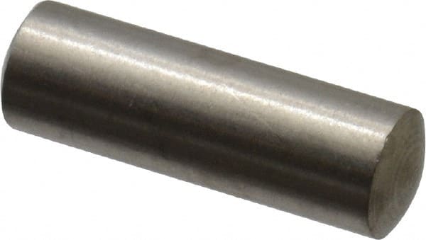 Value Collection - 4mm Diam x 12mm Pin Length 316 Stainless Steel Standard Dowel Pin - Bright Finish, 1 Rounded End - Exact Tooling