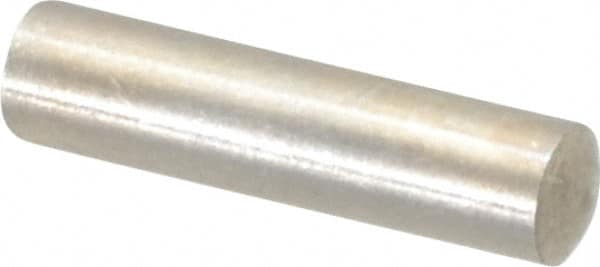 Value Collection - 4mm Diam x 16mm Pin Length 316 Stainless Steel Standard Dowel Pin - Bright Finish, 1 Rounded End - Exact Tooling