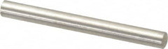 Value Collection - 4mm Diam x 40mm Pin Length 316 Stainless Steel Standard Dowel Pin - Bright Finish, 1 Rounded End - Exact Tooling