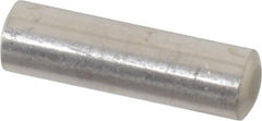 Value Collection - 6mm Diam x 20mm Pin Length 316 Stainless Steel Standard Dowel Pin - Bright Finish, 1 Rounded End - Exact Tooling