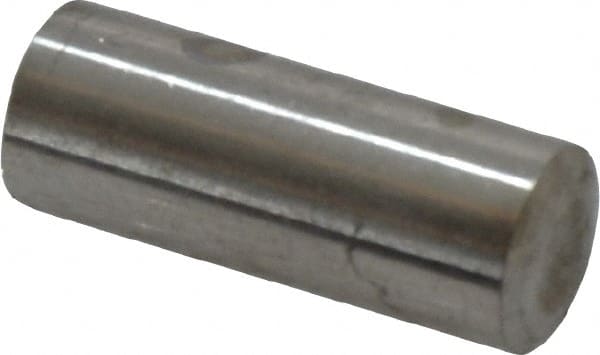 Value Collection - 8mm Diam x 20mm Pin Length 316 Stainless Steel Standard Dowel Pin - Bright Finish, 1 Rounded End - Exact Tooling