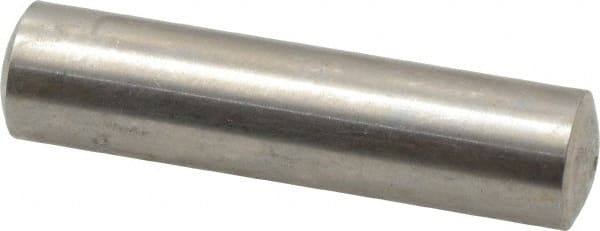 Value Collection - 8mm Diam x 32mm Pin Length 316 Stainless Steel Standard Dowel Pin - Bright Finish, 1 Rounded End - Exact Tooling