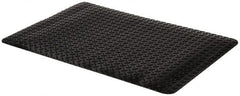 PRO-SAFE - 3' Long x 2' Wide, Dry Environment, Anti-Fatigue Matting - Black, Vinyl with Vinyl Sponge Base, Beveled on 4 Sides - Exact Tooling