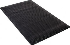 PRO-SAFE - 5' Long x 3' Wide, Dry Environment, Anti-Fatigue Matting - Black, Vinyl with Vinyl Sponge Base, Beveled on 4 Sides - Exact Tooling
