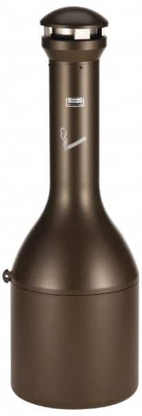 Rubbermaid - 4.1 Gal Stainless Steel Cigarette & Cigar Receptacle - 13" Wide x 39" High - Exact Tooling