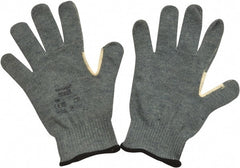Ansell - Size XL (10), ANSI Cut Lvl 4, Abrasion Lvl 2, Kevlar/Polycotton Cut Resistant Gloves - Kevlar/Poly/Cotton Lining, Knit Wrist, Gray, Paired - Exact Tooling