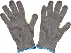 Ansell - Size 2XL (11), ANSI Cut Lvl 4, Abrasion Lvl 2, Kevlar/Polycotton Cut Resistant Gloves - Kevlar/Poly/Cotton Lining, Knit Wrist, Gray, Paired - Exact Tooling