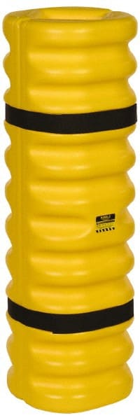 Eagle - 13" Wide x 13" Deep x 42" High, High Density Polyethylene Column Protector - Fits 4 to 6" Columns, Yellow - Exact Tooling