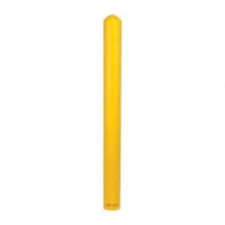 Eagle - 5" Deep x 56" High, 4" Bollard Cover - Yellow, High Density Polyethylene, 4 Lb, Smooth Surface - Exact Tooling