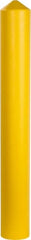 Eagle - 7-1/4" Wide x 7-1/4" Deep x 56" High, 6" Bollard Cover - Yellow, High Density Polyethylene, 6 Lb, Smooth Surface - Exact Tooling