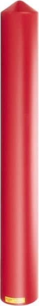 Eagle - 7-1/4" Wide x 7-1/4" Deep x 56" High, 6" Bollard Cover - Red, High Density Polyethylene, 6 Lb, Smooth Surface - Exact Tooling