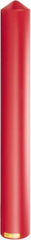 Eagle - 7-1/4" Wide x 7-1/4" Deep x 56" High, 6" Bollard Cover - Red, High Density Polyethylene, 6 Lb, Smooth Surface - Exact Tooling