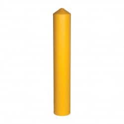 Eagle - 9-1/2" Wide x 9-1/2" Deep x 57" High, 8" Bollard Cover - Yellow, High Density Polyethylene, 8 Lb, Smooth Surface - Exact Tooling