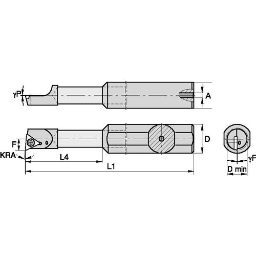 FCBI2506251250R CARBIDE SHANK STEP - Exact Tooling