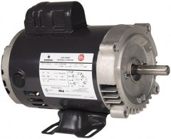 US Motors - 1-1/2 Max hp, 3,600 Max RPM, Single Cap Start Electric AC DC Motor - 115/208-230 V Input, Single Phase, 56HC Frame, 5/8" Shaft Diam, C-Face/Base Mount, ODP Enclosure - Exact Tooling