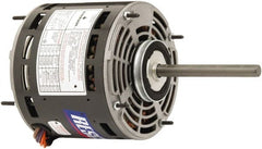 US Motors - 1 Max hp, 1,075 Max RPM, Permanent Split Cap Electric AC DC Motor - 115 V Input, Single Phase, 48Y Frame, 1/2" Shaft Diam, Band Mount, OAO Enclosure - Exact Tooling