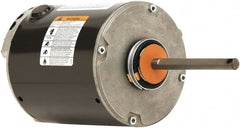 US Motors - 1/2 Max hp, 1,075 Max RPM, Permanent Split Cap Electric AC DC Motor - 208-230 V Input, Single Phase, 48Y Frame, 1/2" Shaft Diam, Belly Band Mount, TEAO Enclosure - Exact Tooling