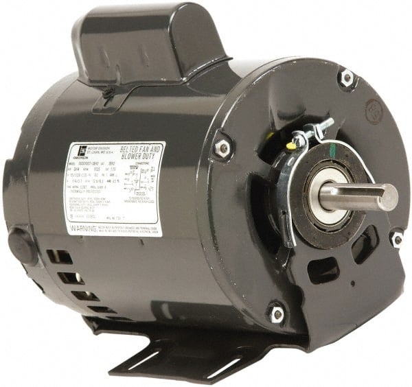 US Motors - 1 Max hp, 1,200 Max RPM, Cap Start-Cap Run Electric AC DC Motor - 115/208-230 V Input, Single Phase, 56H Frame, 5/8" Shaft Diam, Cradle Mount, ODP Enclosure - Exact Tooling