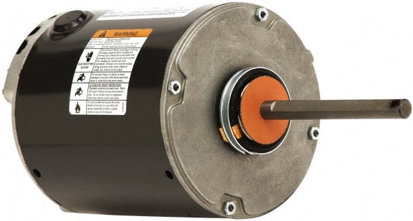 US Motors - 1 Max hp, 850 Max RPM, Polyphase Electric AC DC Motor - 575 V Input, Single Phase, 56YZ Frame, 5/8" Shaft Diam, Belly Band Mount, ODP Enclosure - Exact Tooling