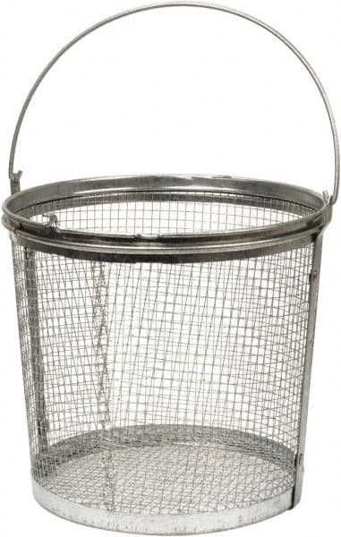 Bio-Circle - Parts Washer Basket - 209.55mm High x 228.6mm Wide x 228.6mm Long, Use with Bio-Circle Parts Washing Systems - Exact Tooling