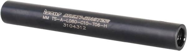 Iscar - Multimaster 10mm 90° Shank Milling Tip Insert Holder & Shank - 0.394" Neck Diam, T06 Neck Thread, 80mm OAL, Steel MM TS-A Tool Holder - Exact Tooling