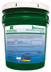 Renewable Lubricants - 5 Gal Pail Synthetic/Graphite Lubricant - White, -28°F to 2,000°F, Food Grade - Exact Tooling