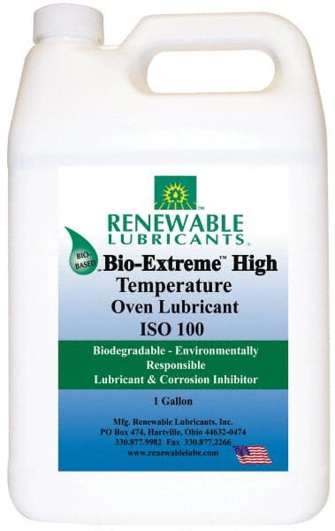 Renewable Lubricants - 1 Gal Bottle Synthetic/Graphite Penetrant/Lubricant - White, -28°F to 2,000°F, Food Grade - Exact Tooling