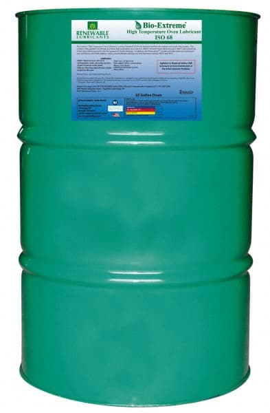 Renewable Lubricants - 55 Gal Drum Synthetic/Graphite Lubricant - White, -28°F to 2,000°F, Food Grade - Exact Tooling
