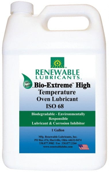 Renewable Lubricants - 1 Gal Bottle Synthetic/Graphite Penetrant/Lubricant - White, -28°F to 2,000°F, Food Grade - Exact Tooling