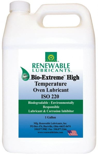 Renewable Lubricants - 1 Gal Bottle Synthetic/Graphite Penetrant/Lubricant - White, -28°F to 2,000°F, Food Grade - Exact Tooling