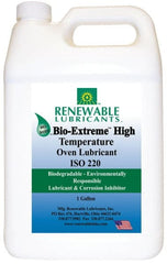 Renewable Lubricants - 1 Gal Bottle Synthetic/Graphite Penetrant/Lubricant - White, -28°F to 2,000°F, Food Grade - Exact Tooling