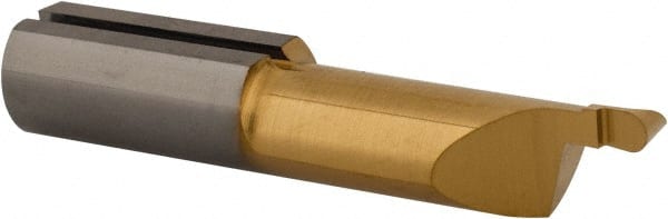 Iscar - 2mm Groove Width, 8mm Min Hole Diam, 20mm Max Hole Depth, Face Grooving Tool - 20mm Projection, 35mm OAL, Solid Carbide, TiAlN/TiN Finish - Exact Tooling