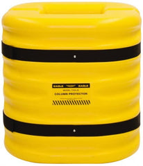 Eagle - 24" Wide x 24" Deep x 24" High, High Density Polyethylene Column Protector - Fits 12" Columns, Yellow - Exact Tooling